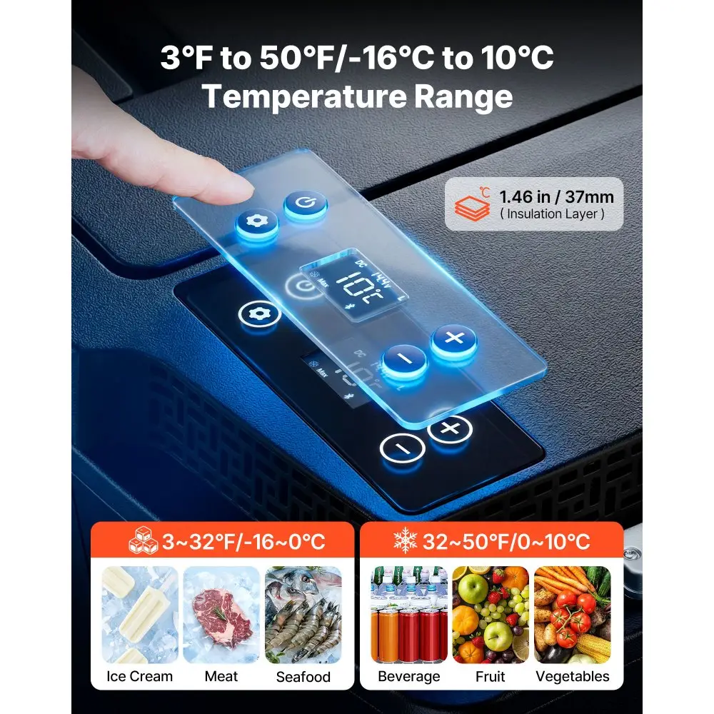 12V Auto Külmik (20 L, -16°C Kuni 10°C, Rehanduse Juhtimine) – toote pilt 2