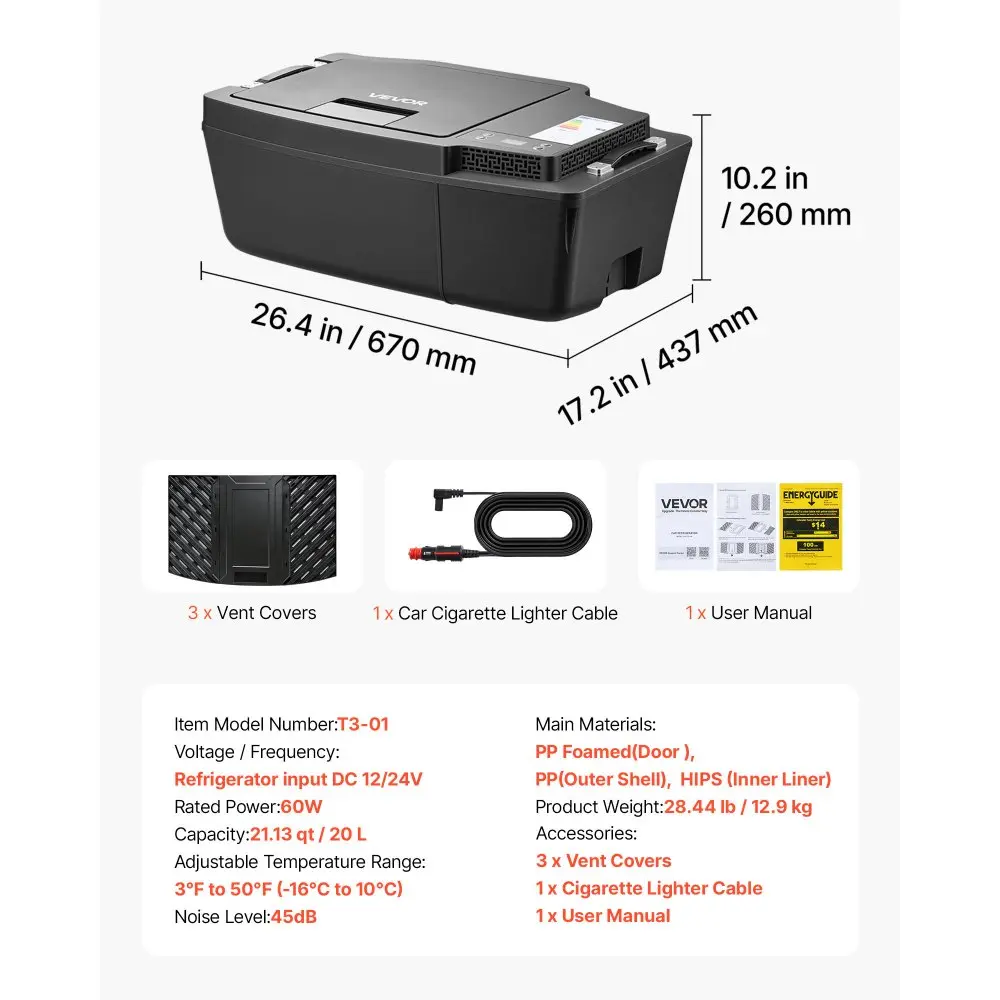 12V Auto Külmik (20 L, -16°C Kuni 10°C, Rehanduse Juhtimine) – toote pilt 6
