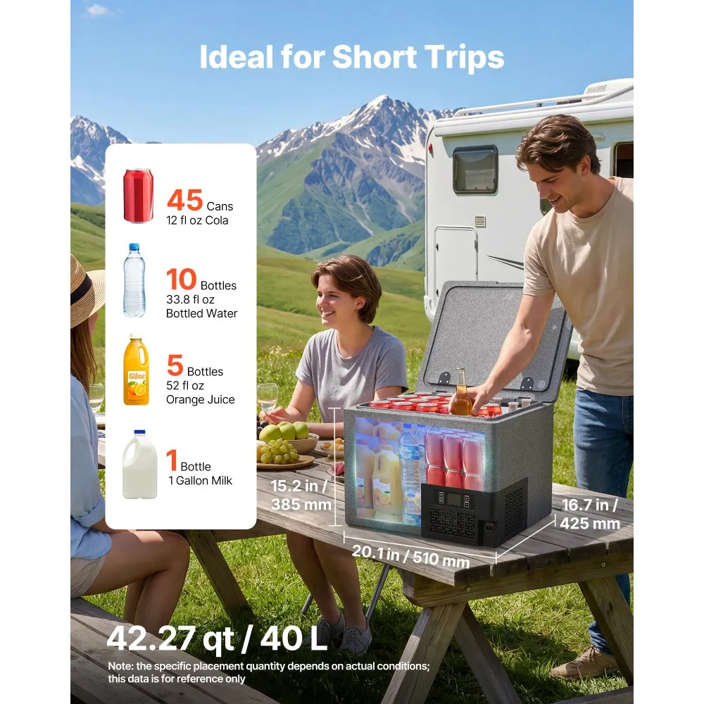 12V Auto Külmik (40 L, -10°C Kuni 10°C, Rehanduse Juhtimine) – toote pilt 1