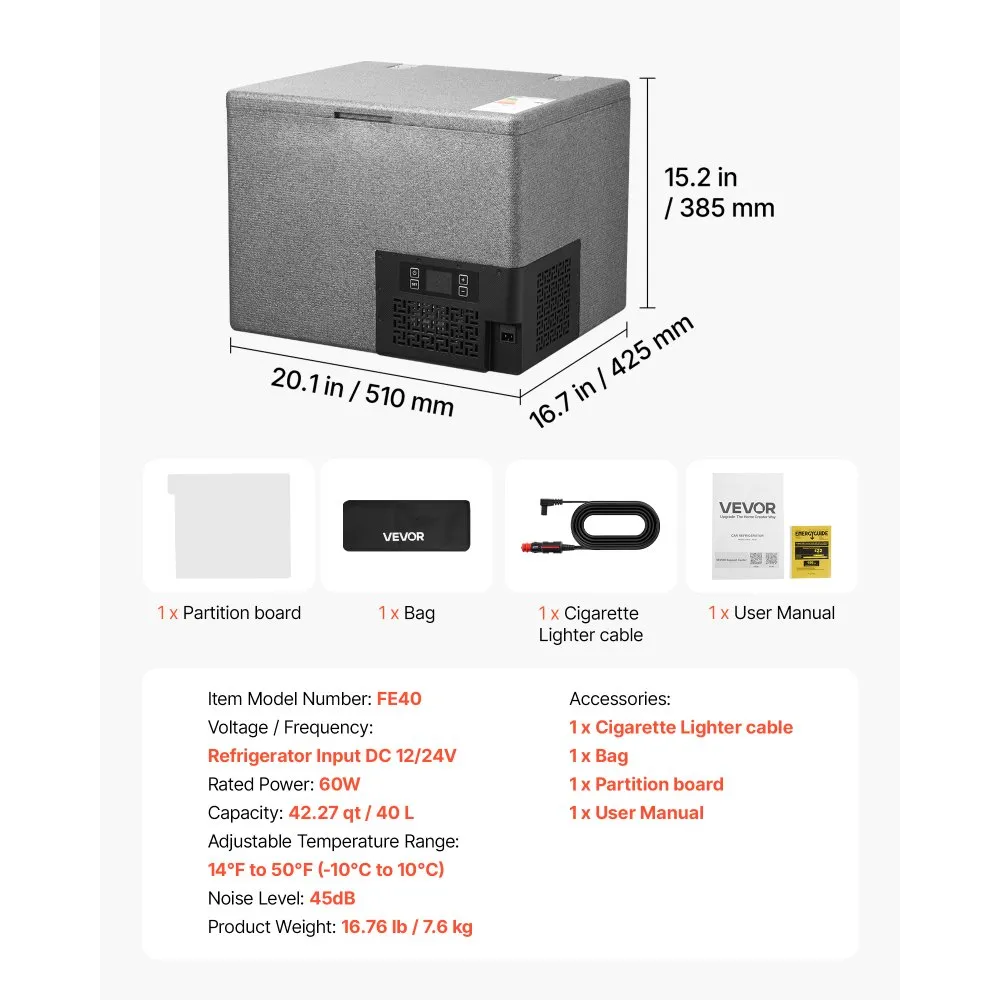 12V Auto Külmik (40 L, -10°C Kuni 10°C, Rehanduse Juhtimine) – toote pilt 6