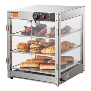 3-korruseline toidusoja vitriin – 3-Korruseline Kaubanduslik Toidusoja Vitriin, 800W, 30-85°C, 90L Suur Maht