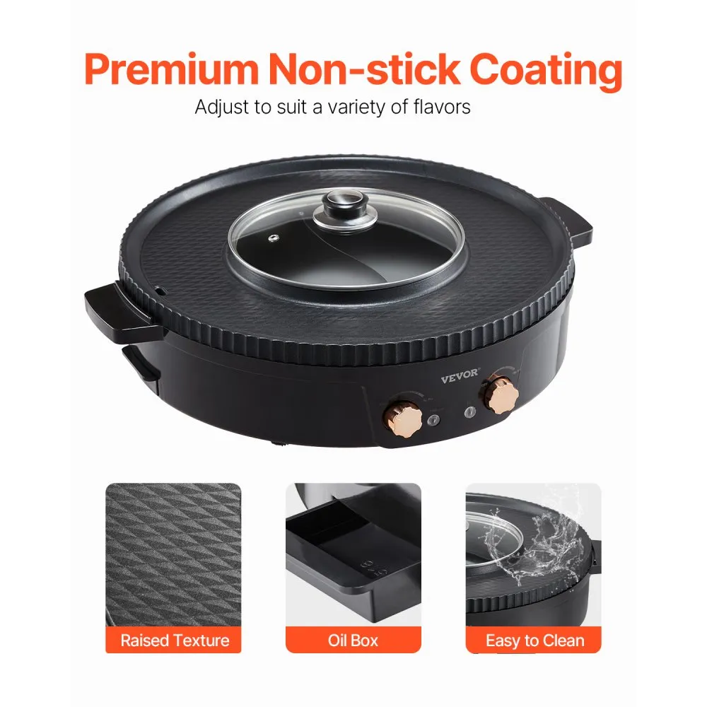 Elektriline Grill Ja Hot Pot (1800 W, 2,5 L, Mittekleepuv) – toote pilt 4