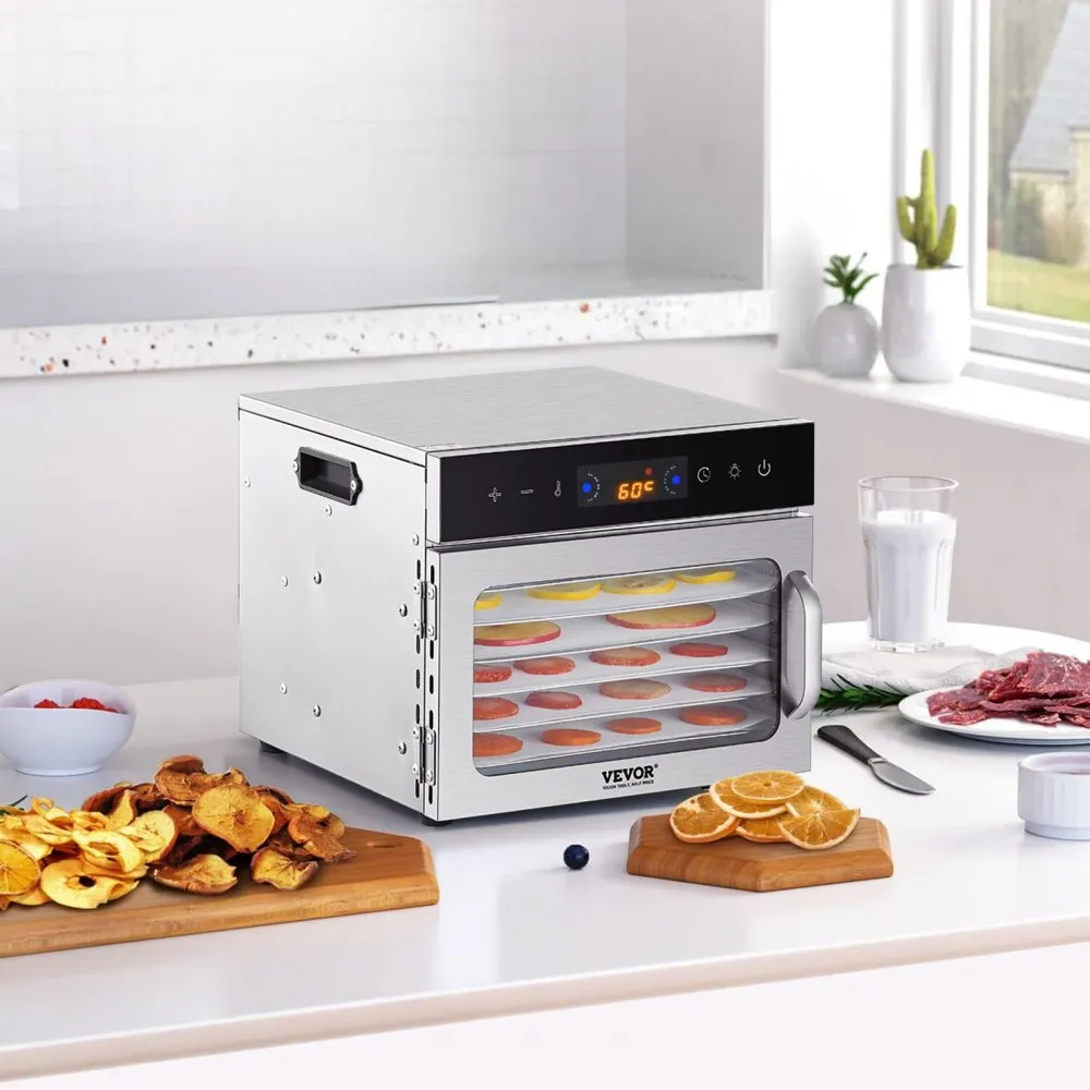 Elektriline Toidukuivati (400 W, 6 Roostevabast Terasest Alust, 30-90 °C) – toote pilt 7