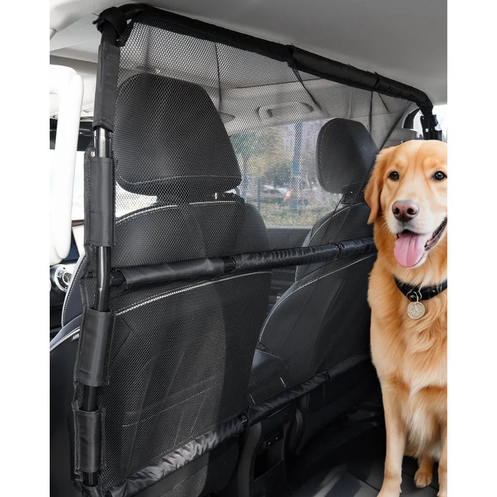 koerapiire autosse must terastorud – Koerapiire autosse (127×81,3 cm, must, terastorud)