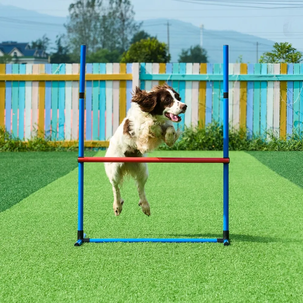 Koerte agility treeningkomplekt (5-osaline, reguleeritavad tõkked, tunnel) – toote pilt 7