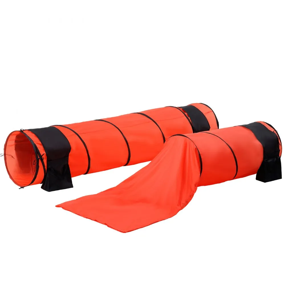 Koerte agility treeningkomplekt (7-osaline, reguleeritavad tõkked, 2 tunnelit) – toote pilt 8