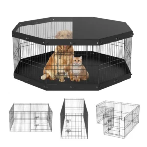koerte mänguaedik 8 paneeli – Koerte mänguaedik (8 paneeli, 61 cm kõrge, metallist)