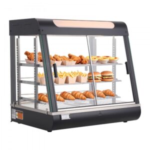 kolmekorruseline toidusoojendi 1200 W – Kolmekorruseline Kaubanduslik Toidusoojendi LED Valgusega, 1200W, 100L