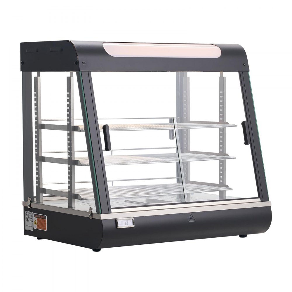 Kolmekorruseline Kaubanduslik Toidusoojendi LED Valgusega, 1200W, 100L – toote pilt 8