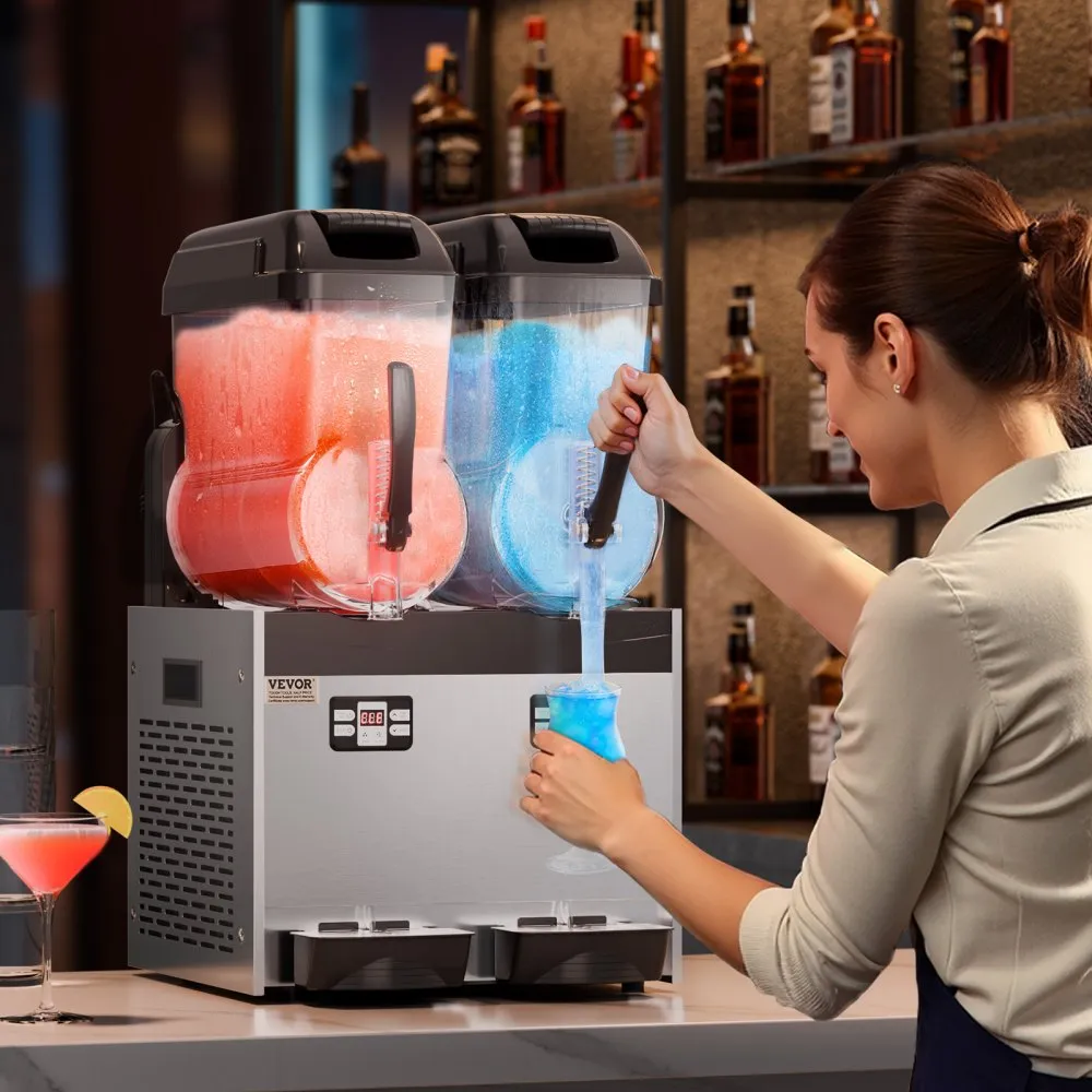 Kommertslik Jääjoogimasin (2×12 L, 96 Tassi, Roostevaba Teras) – toote pilt 7