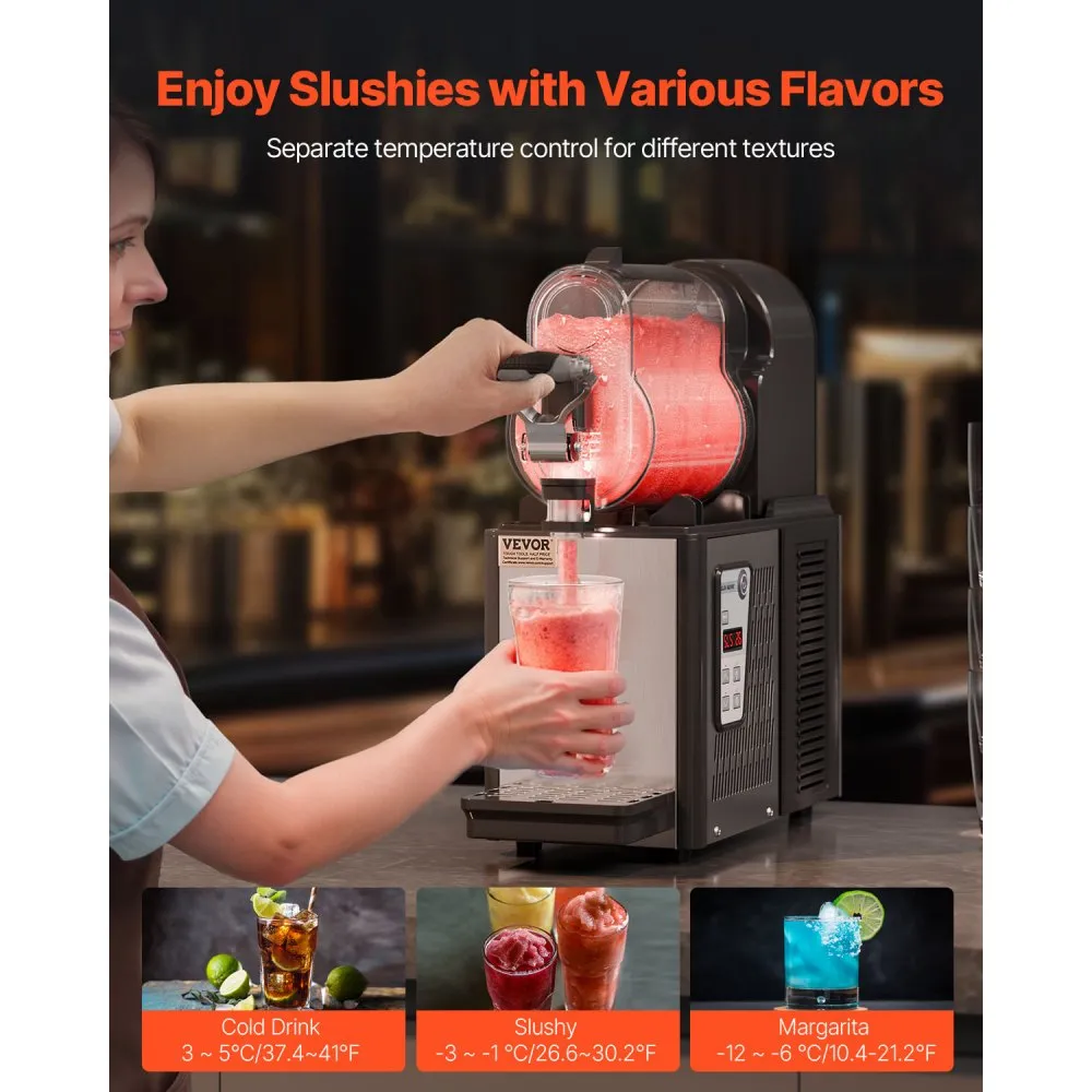 Kommertslik Slushimasin (3 L, 12 Tassi, Roostevaba Teras) – toote pilt 2