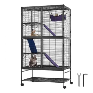 metallist väike loomapuur ratastel – Metallist väike loomapuur (164 cm, 4 tasandit, ratastel)