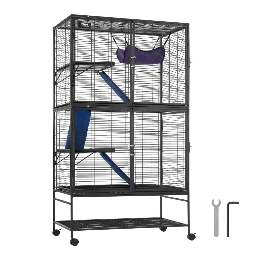 Metallist väike loomapuur (164 cm, 4 tasandit, ratastel) – toote pilt 8