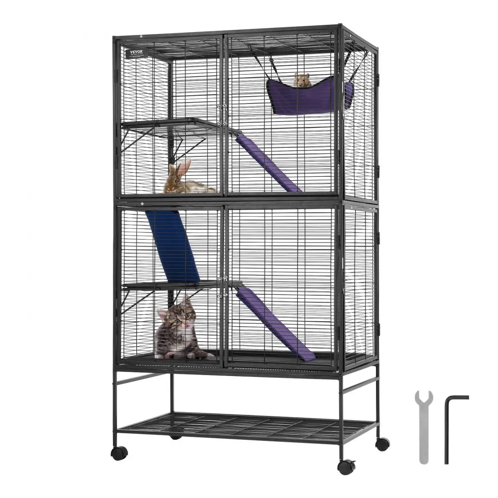 metallist väike loomapuur ratastel – Metallist väike loomapuur (164 cm, 4 tasandit, ratastel)