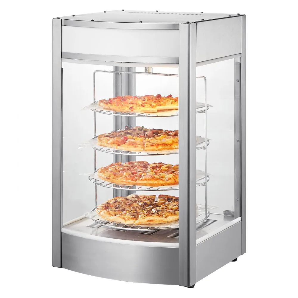 pizza soojenduskapp 4-astmeline – Pitsa Soojenduskapp 4-Astmeline, 30-85 °C, LED-Valgustus Pitsapoodi, Restorani