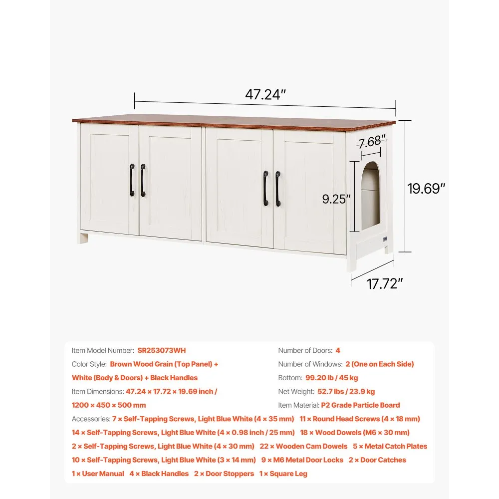 Puidust Kassiliivakasti Kapp Mitmele Kassile (120 cm, 4 Ust, 2 Sissepääsu) – toote pilt 6
