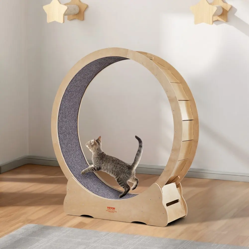 Suur Kasside Jooksuratas, Sise-Kasside Treeningratas, 132 Cm, Eemaldatav Vaip – toote pilt 7