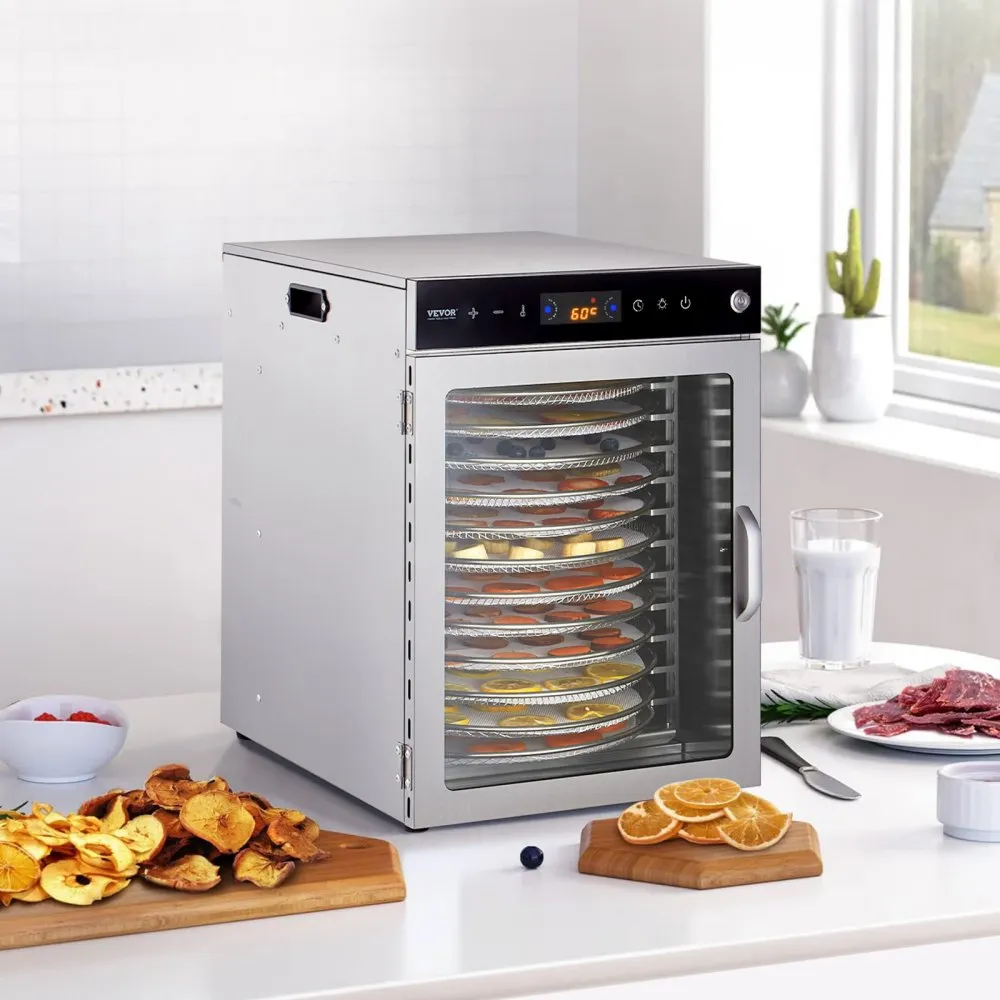 Toidukuivati pöörlev 12-kihiline (800 W, 30–90 °C) – toote pilt 7