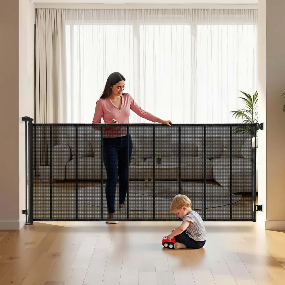 tõmmatav beebivärav 415 cm – Tõmmatav beebivärav (415 cm lai, 99 cm kõrge, klaaskiudribid)