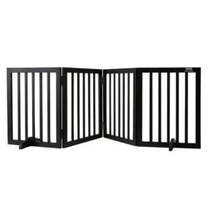 vabaltseisev koeravärav kokkupandav – Vabaltseisev Koeravärav (61 cm x 204 cm, 4 Paneeli, Kokkupandav)