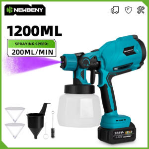NEWBENY juhtmevaba värvipihusti 1200 ml Makita 18V akudele