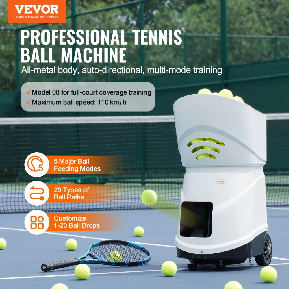 Automaatne Tennisepalli Masin (150 Palli, 125 km/h, 21,8 kg) – toote pilt 1