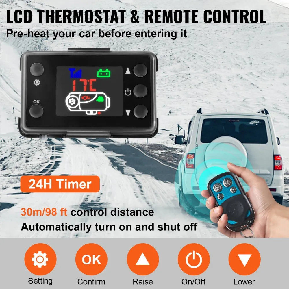 Diiselõhukütteseade (12V, 5–8 kW, -40°C kuni +50°C) – toote pilt 4