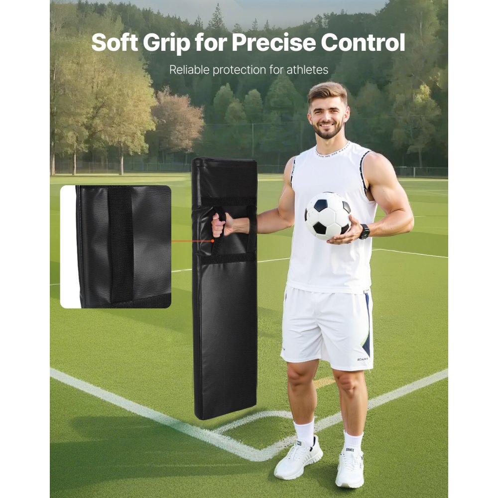 Jalgpalli Tõkketekk 108 Cm PVC Käsitsemisega 2 Tk – toote pilt 4