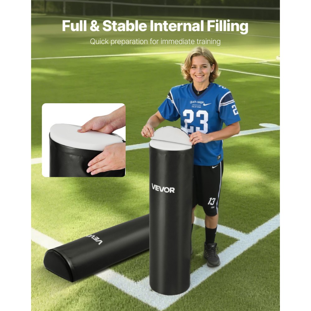 Jalgpalli Tõkketekk 108 Cm PVC Käsitsemisega 2 Tk – toote pilt 5