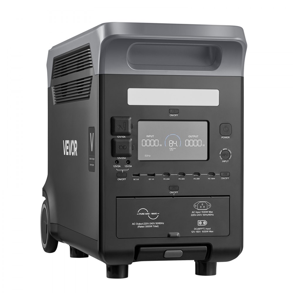 Kaasaskantav päikese generaator (3000 W, 3072 Wh, 13 väljundporti) – toote pilt 8