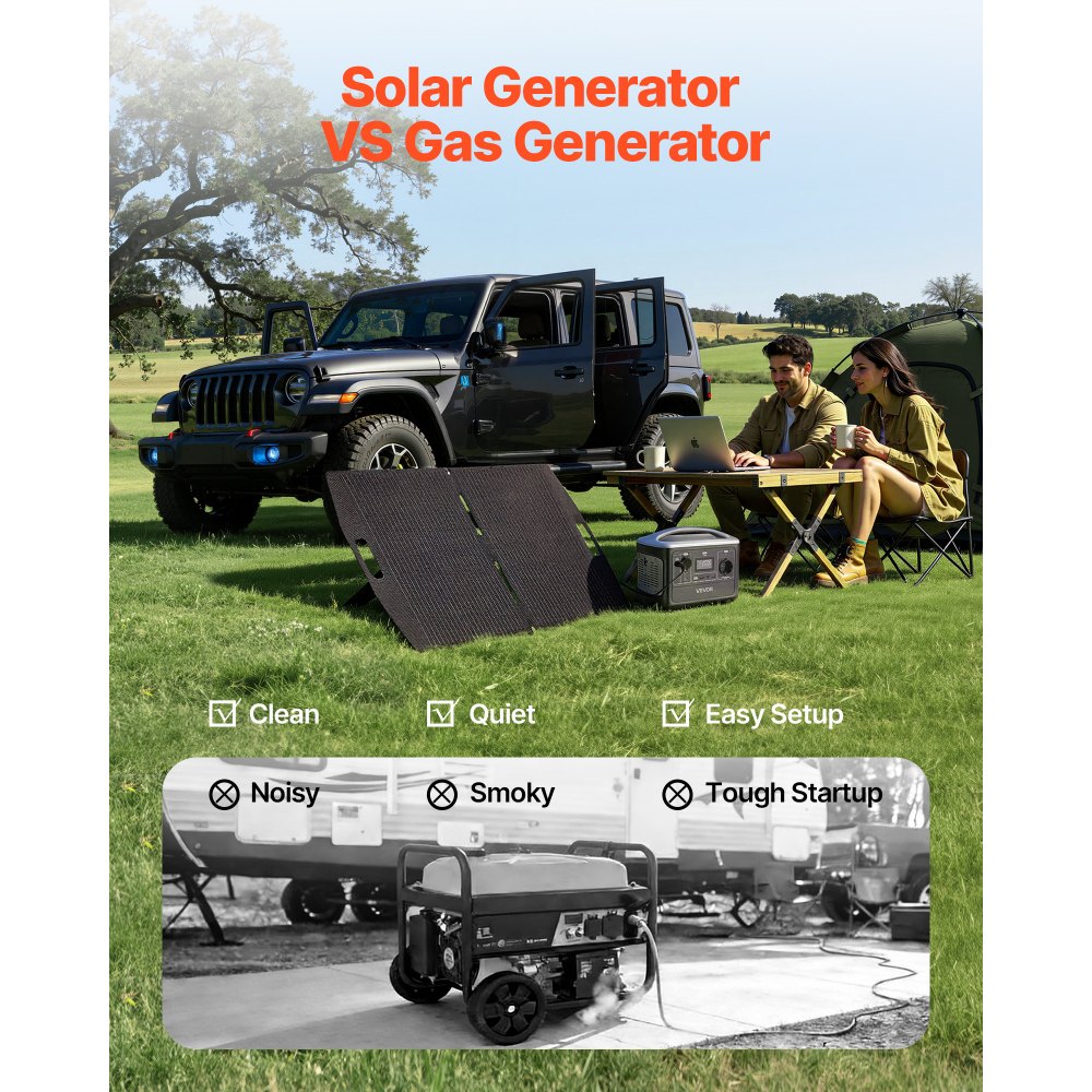 Kaasaskantav Päikeseenergia Jaam (600 W, 493 Wh, 100 W Päikesepaneel) – toote pilt 2