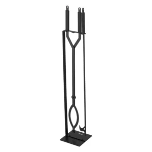kaminatarvikute komplekt sepistatud raud – Kaminatarvikute Komplekt (3 Osa, Sepistatud Raud, 102 Cm Kõrgus)