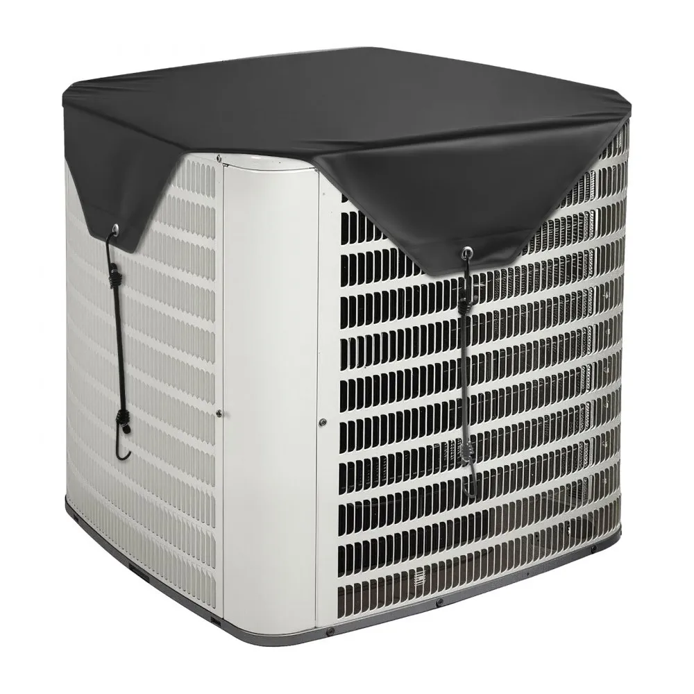 konditsioneeri kate väliüksusele – Konditsioneeri Kate Väliüksusele, 710 x 710 mm, Must, Kõikideks Hooaegadeks