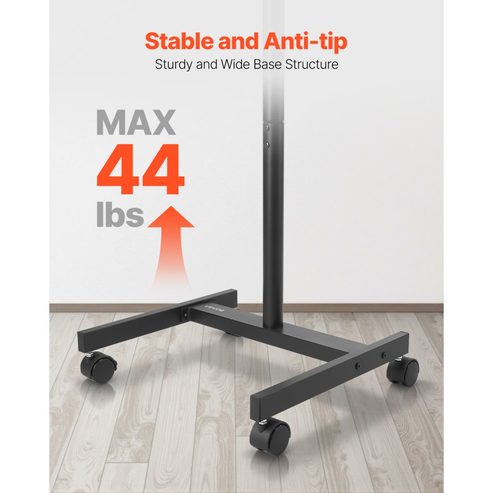 Liikuv Televiisorialus Ratastel (43-140 Cm, 200 x 200 Mm, 20 Kg) – toote pilt 3