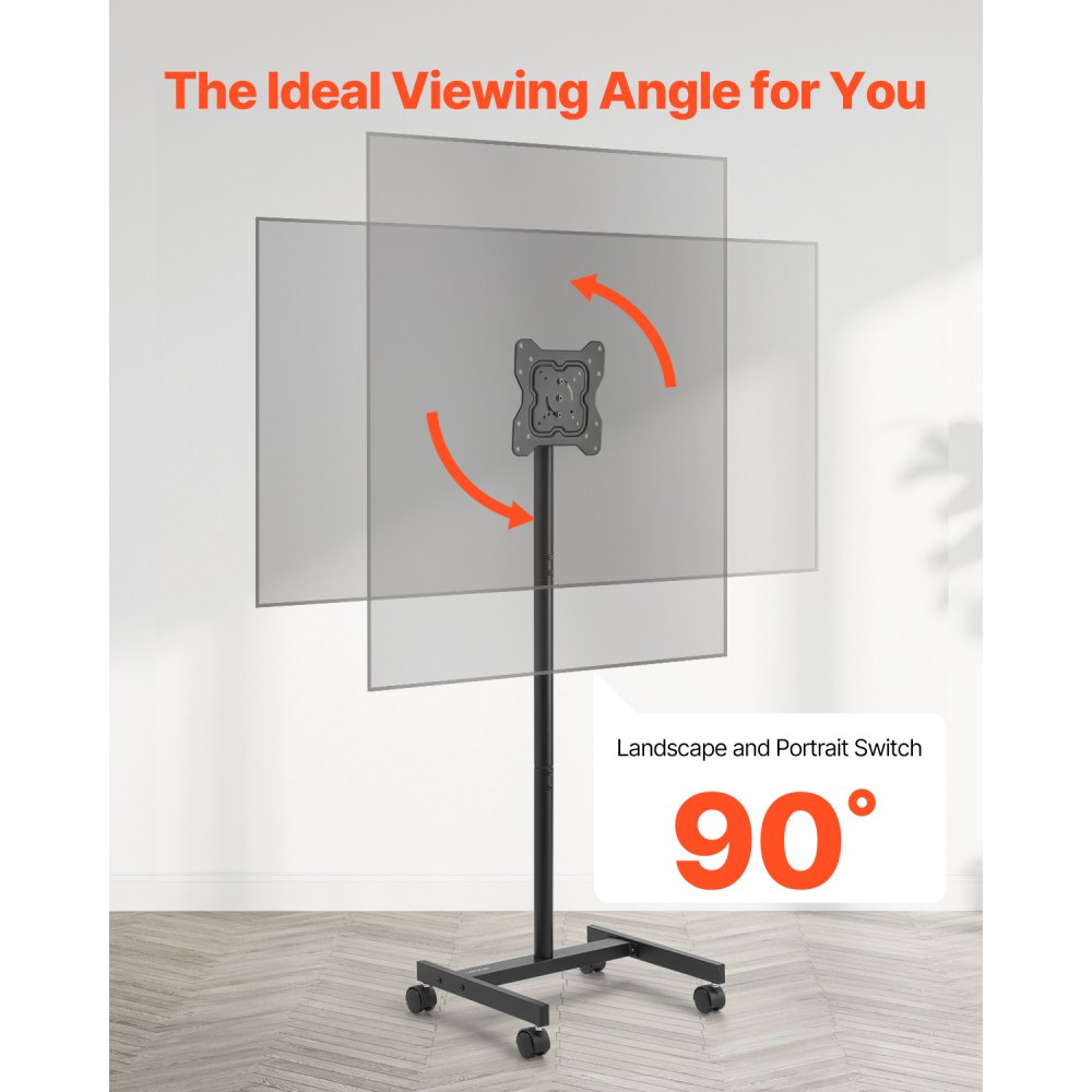 Liikuv Televiisorialus Ratastel (43-140 Cm, 200 x 200 Mm, 20 Kg) – toote pilt 4