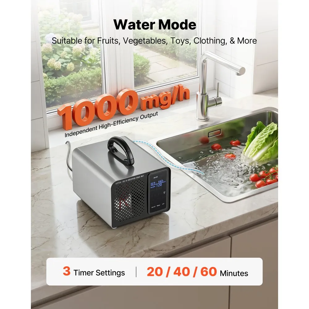 Osoonigeneraator (36 000 mg/h, 300 m², LCD Puuteekraan) – toote pilt 5