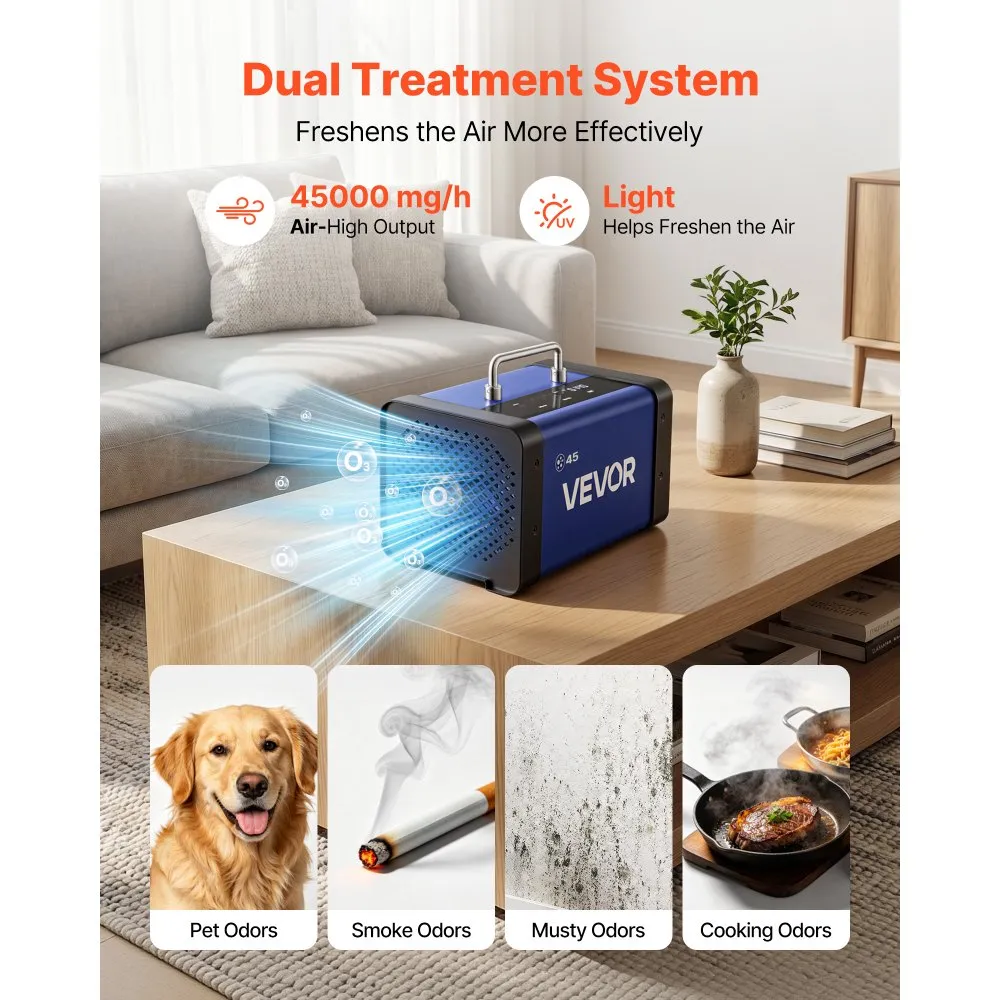 Osoonigeneraator (45 000 Mg/h, 350 M², LCD Ekraan) – toote pilt 2