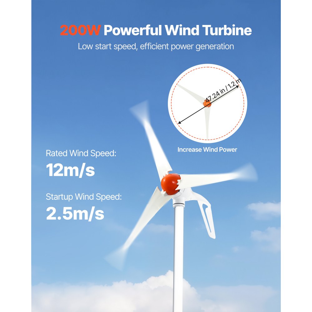Päikese- ja Tuuleenergia Komplekt (12V, 400W, MPPT Süsteemi Kontroller) – toote pilt 3