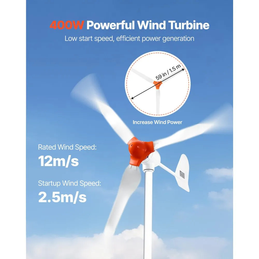 Päikese- ja Tuuleenergia Komplekt (24V, 1000W, 25,6V 100Ah Aku) – toote pilt 3