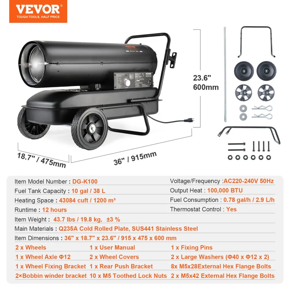 Petrooleum/Diiselpuhur (29,3 kW, 38 L Paak, Termostaat) – toote pilt 6