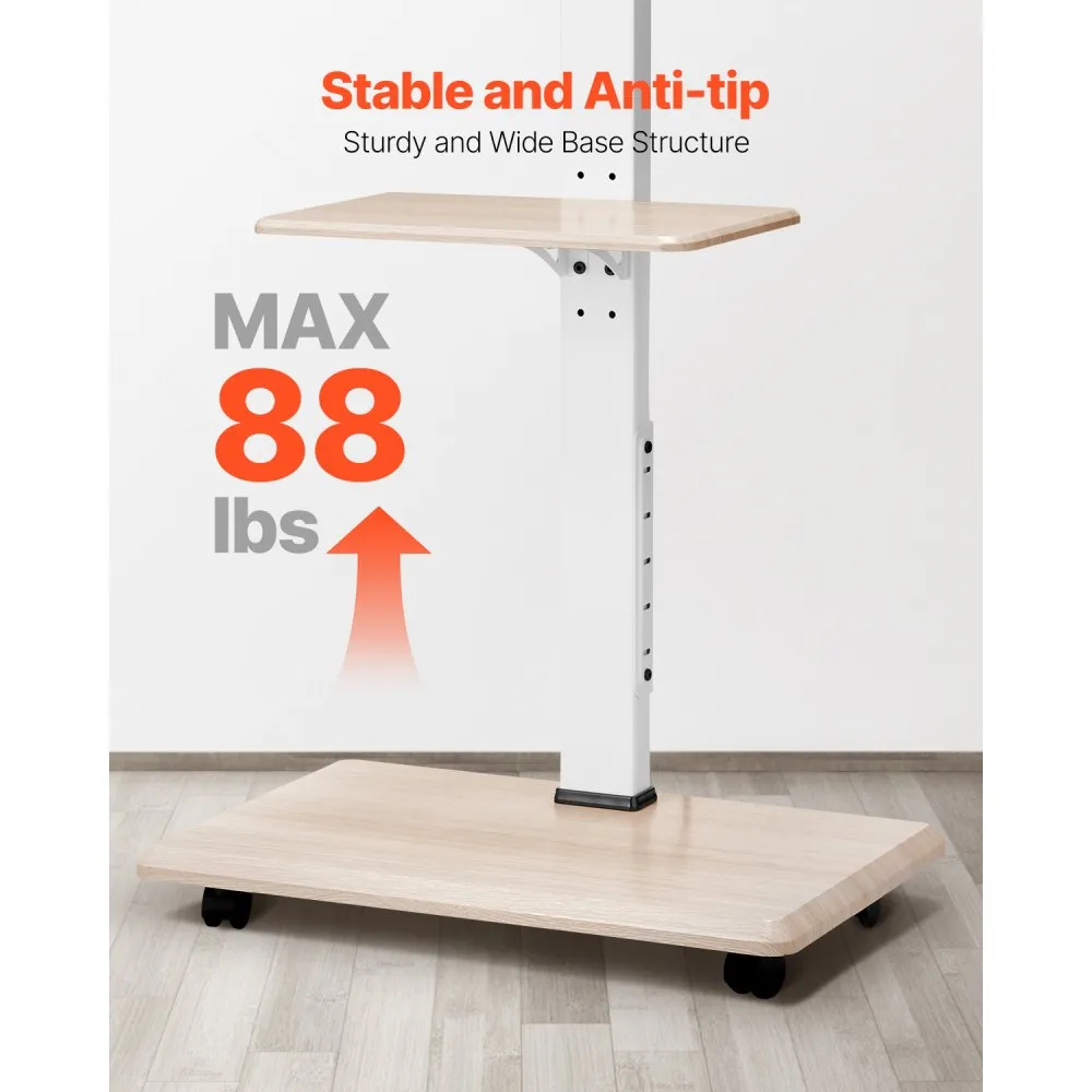 Ratastel Telerialus (81-178 Cm, 25° Pööratav, Reguleeritav Kõrgus) – toote pilt 3