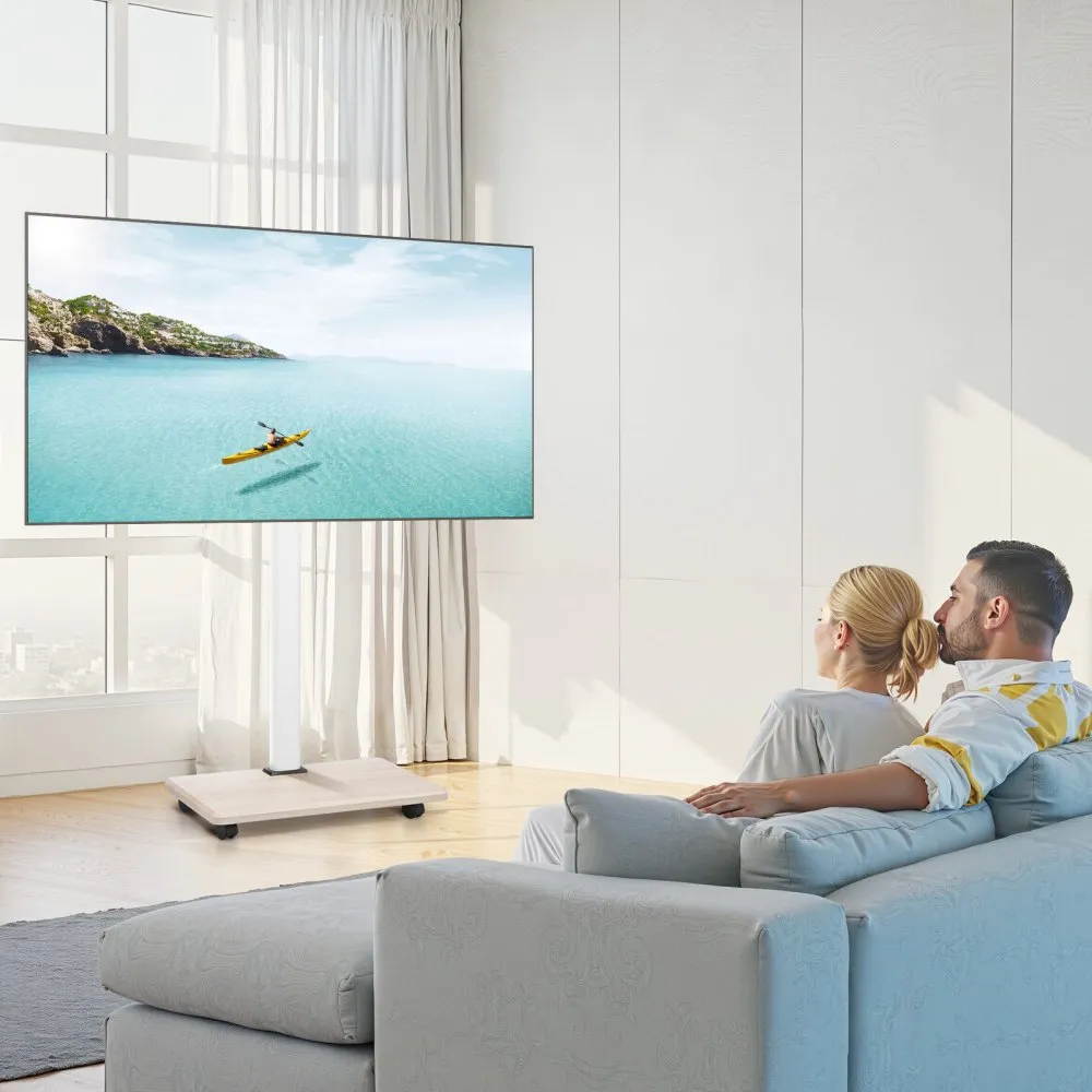 Rattaline TV-käru (32–, reguleeritav kõrgus, 25° pööratavus) – toote pilt 7