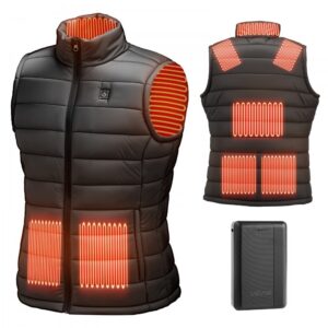 soojendusega meeste vest 16000 mAh – Soojendusega meeste vest (16000 mAh aku, 8 soojendustsooni, 3 kuumuse seadistust)