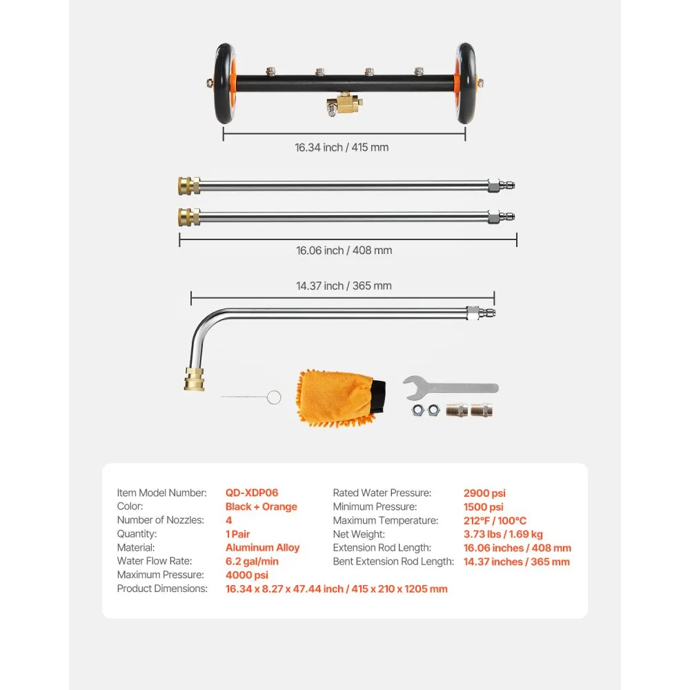 Survepesuri Aluspuhastaja, Roostevaba Teras, 275,6 Bar, 41 Cm – toote pilt 6
