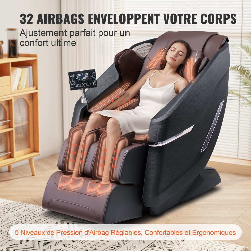 Täiskeha Massaažitool, SL-Raam, 3D Shiatsu, Bluetooth Kõlar, Õhkpadjad Koduks – toote pilt 4