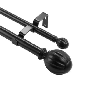 topeltkardinapuu must reguleeritav – Topeltkardinapuu (92-183 cm, Must, 2,5 cm ja 1,9 cm Diameeter)