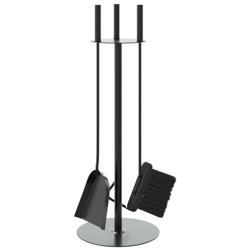 4-osaline kaminatööriistade komplekt 22 x 59 cm terasest – toote pilt 1