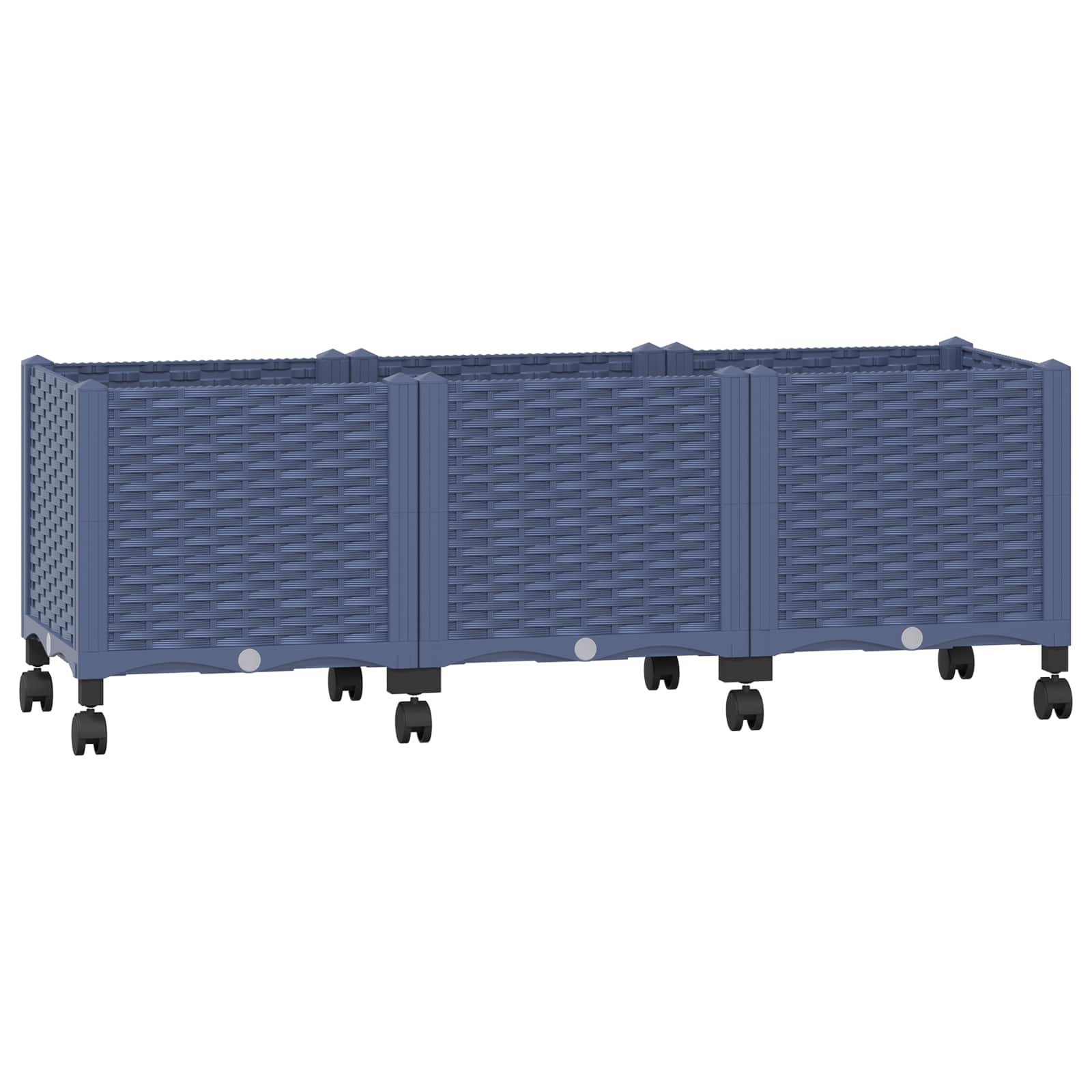 Aiakast vähemalt ratastega Sinine Hall 120 x 40 x 48 cm PP – toote pilt 1
