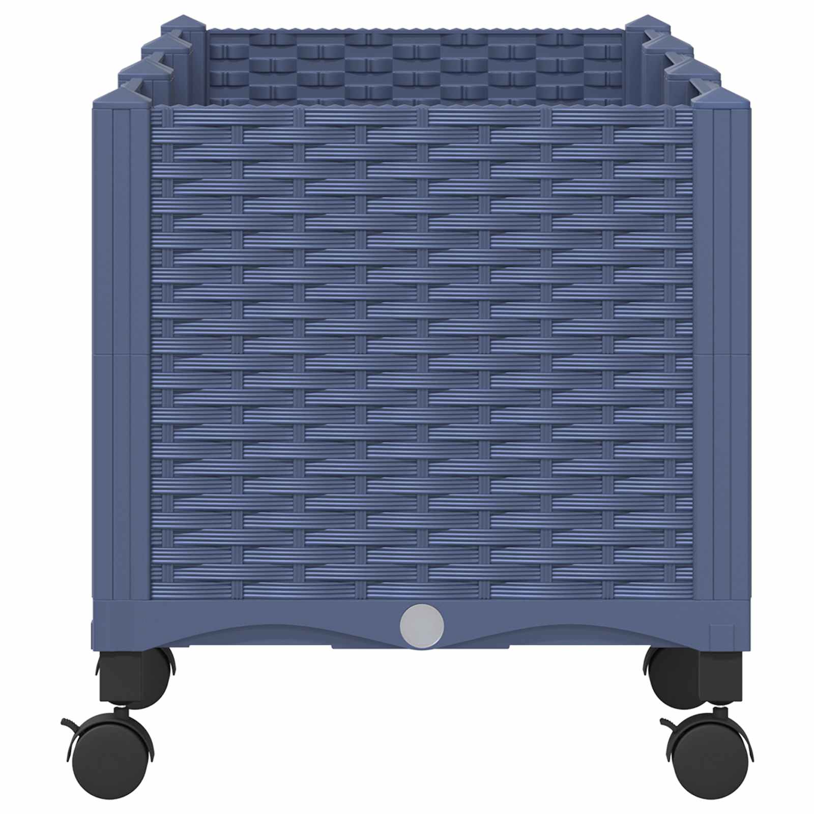 Aiakast vähemalt ratastega Sinine Hall 120 x 40 x 48 cm PP – toote pilt 3
