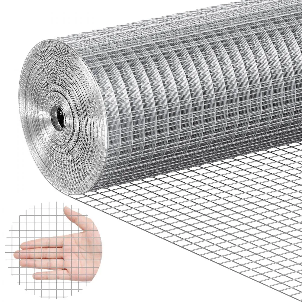 galvaniseeritud traadivõrk 1,27 cm – Galvaniseeritud Metallvõrk (1,27 Cm, 61 Cm X 7,62 M, 19-Ga)